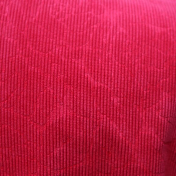 EUC Requirements Red Stretch Corduroy Round Collar Jacket Sz LARGE Box 7 - Picture 5 of 7